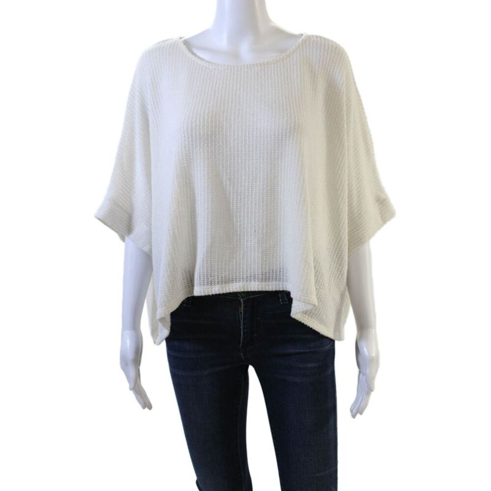 Last Tango Unisex White Bohemian Pullover Sweater Size One Size